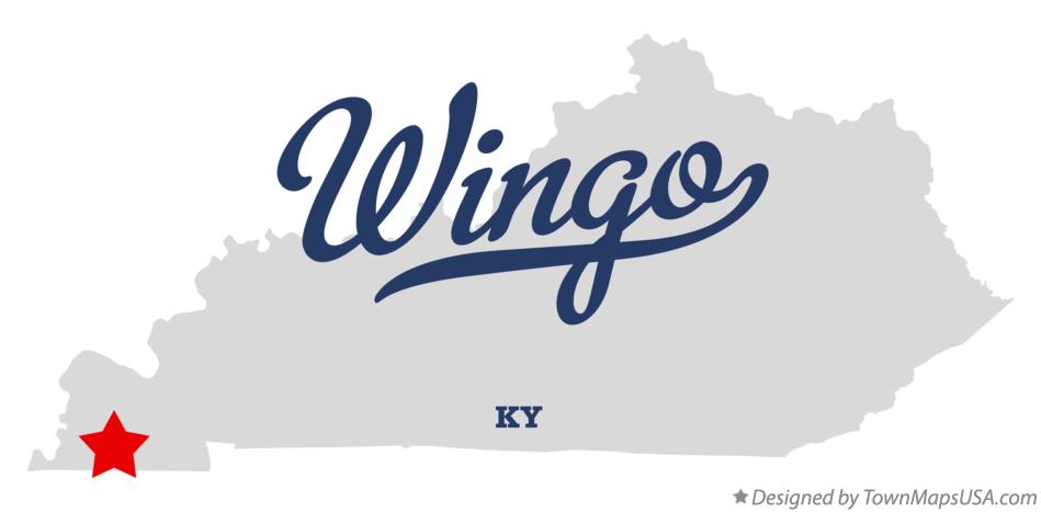 Map of Wingo Kentucky KY
