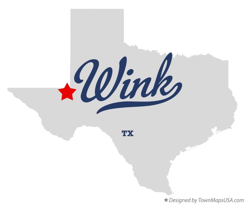 Map of Wink Texas TX