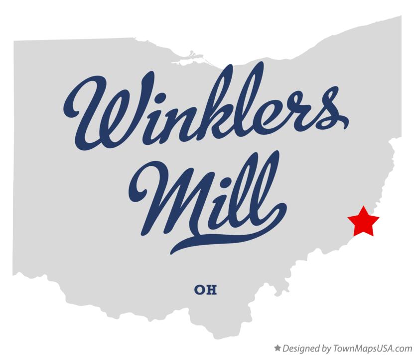 Map of Winklers Mill Ohio OH