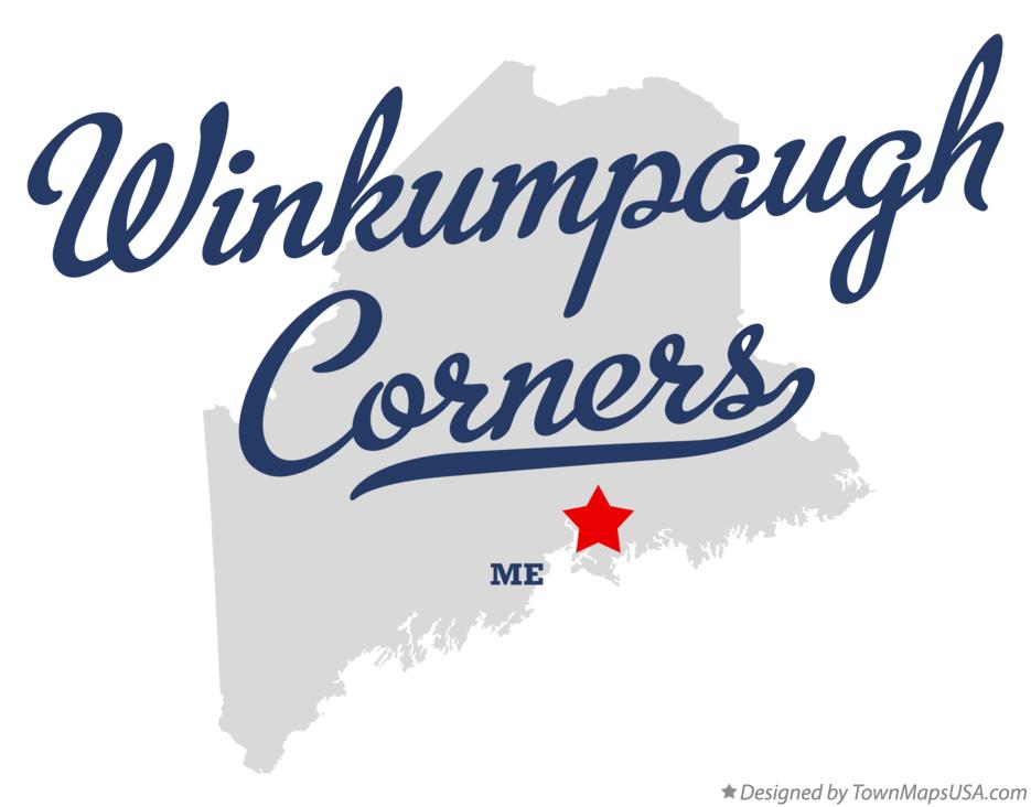 Map of Winkumpaugh Corners Maine ME