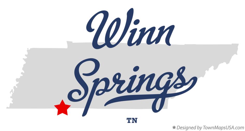 Map of Winn Springs Tennessee TN