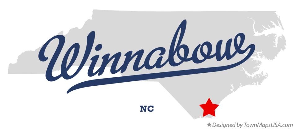 Map of Winnabow North Carolina NC