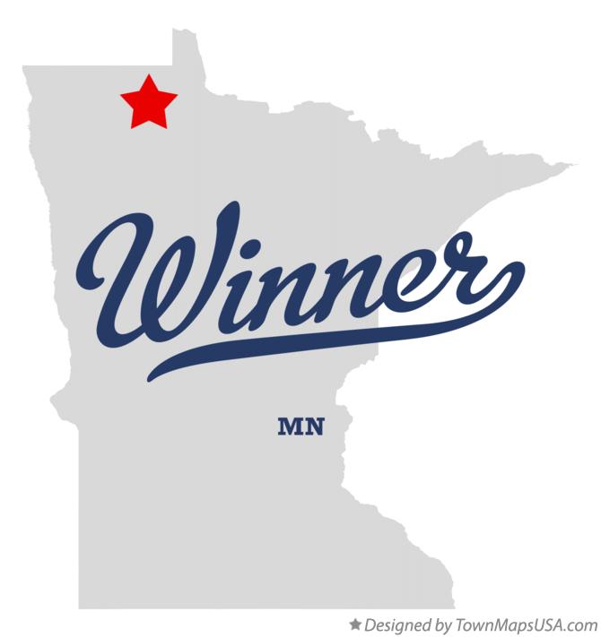 Map of Winner Minnesota MN