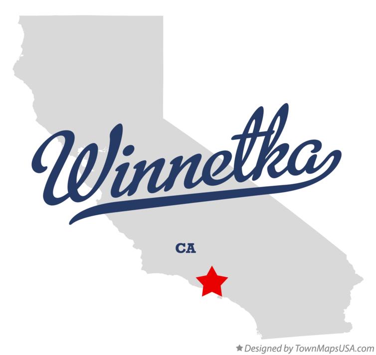 Map of Winnetka California CA