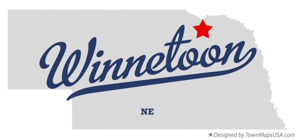 Map of Winnetoon Nebraska NE