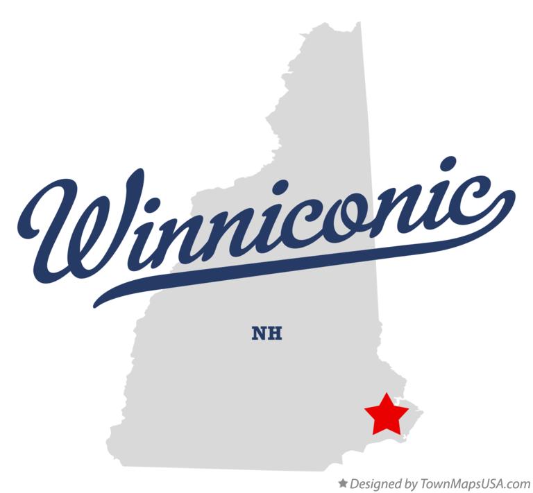 Map of Winniconic New Hampshire NH
