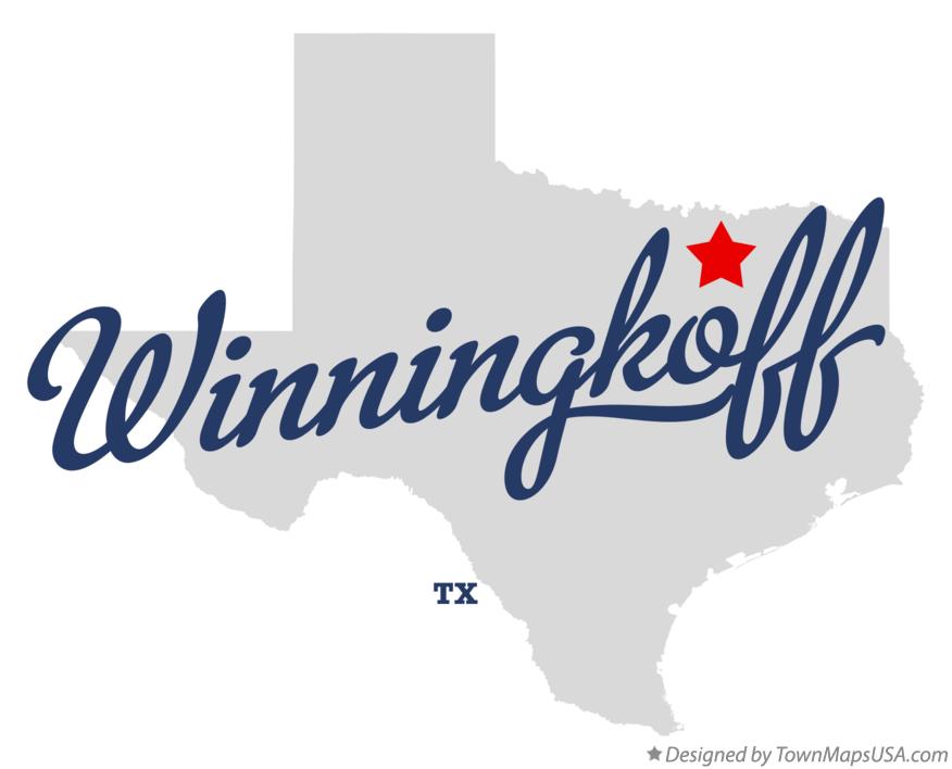 Map of Winningkoff Texas TX