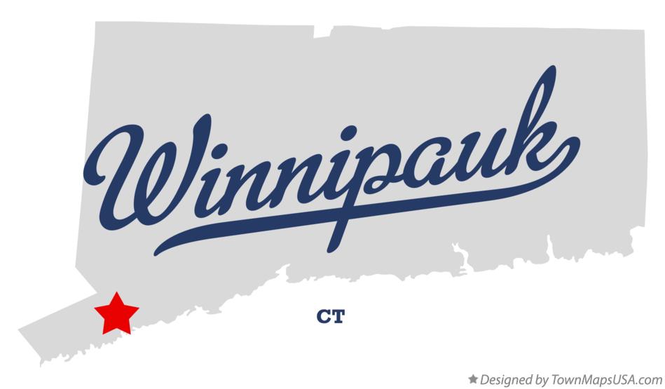 Map of Winnipauk Connecticut CT