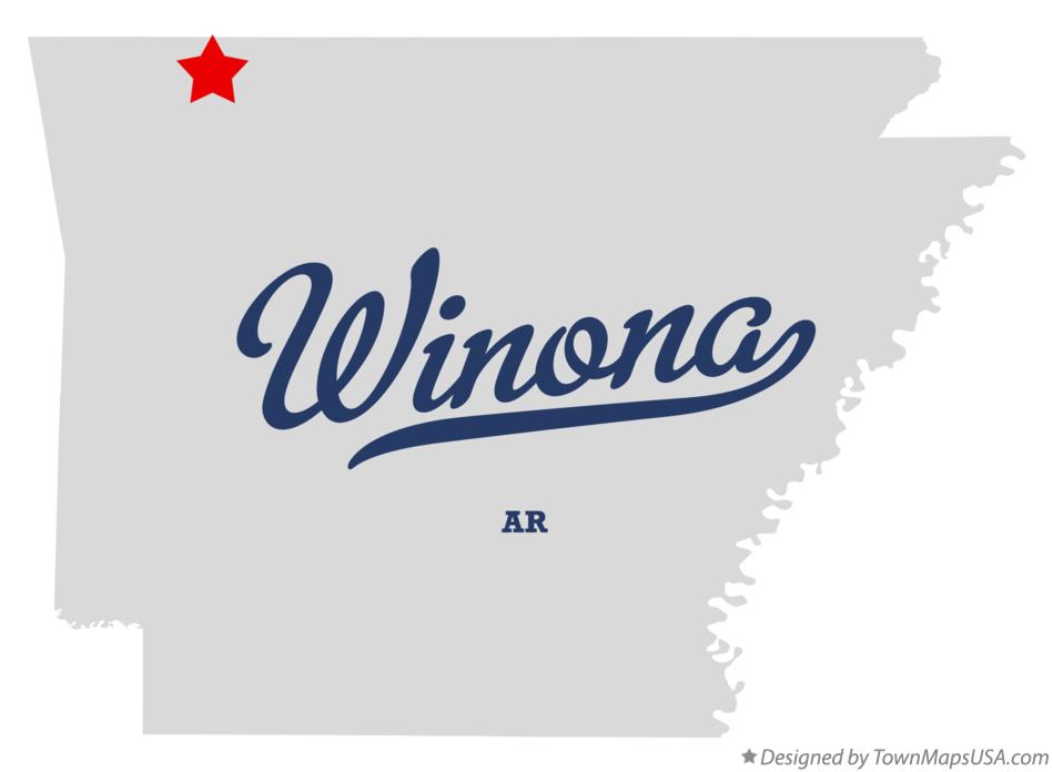 Map of Winona Arkansas AR
