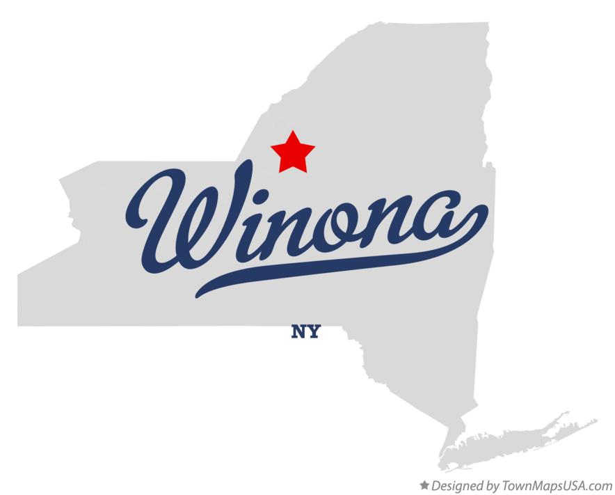 Map of Winona New York NY