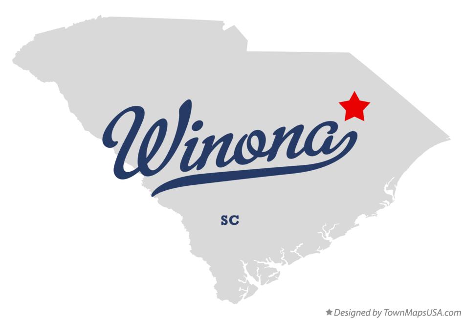 Map of Winona South Carolina SC