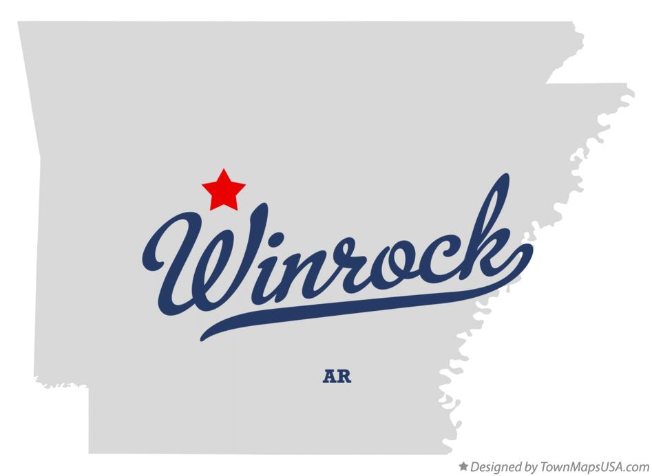 Map of Winrock Arkansas AR