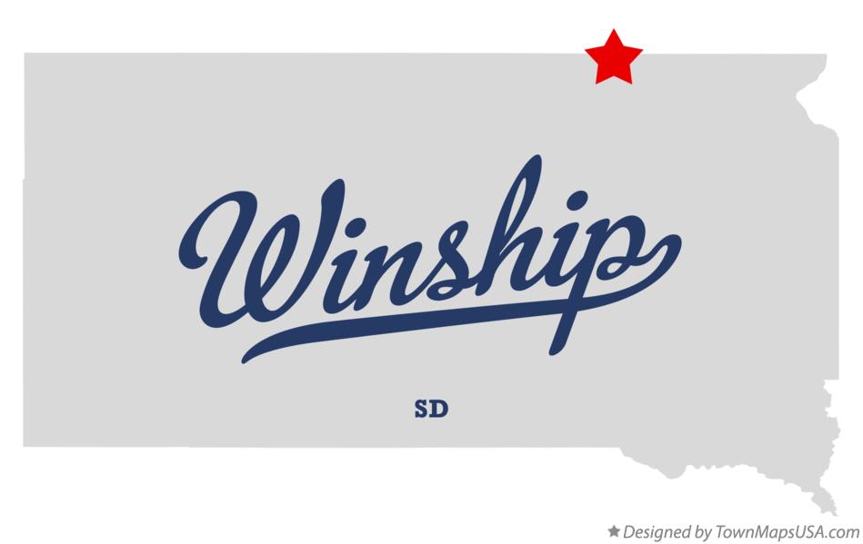 Map of Winship South Dakota SD