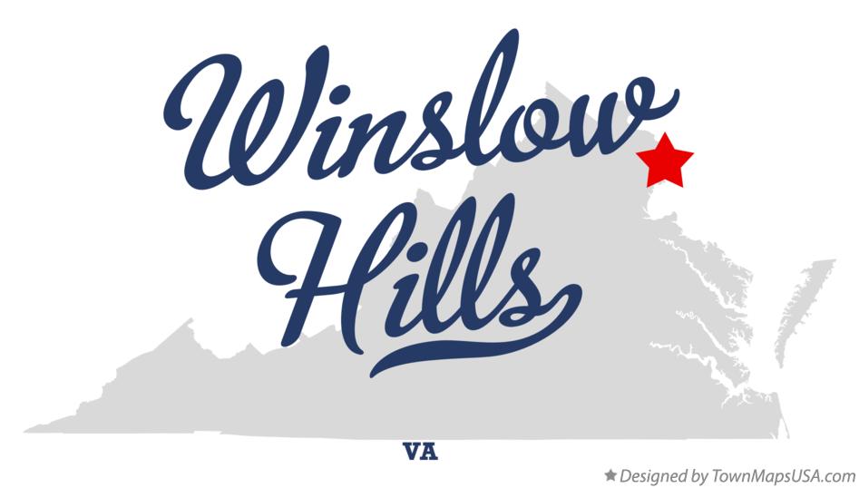 Map of Winslow Hills Virginia VA