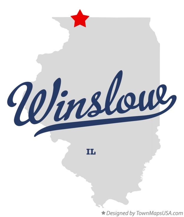 Map of Winslow Illinois IL