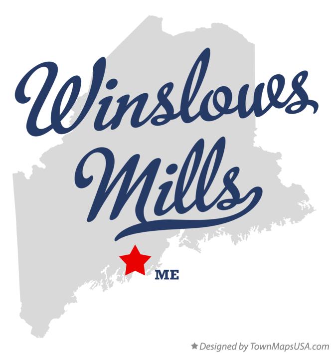Map of Winslows Mills Maine ME