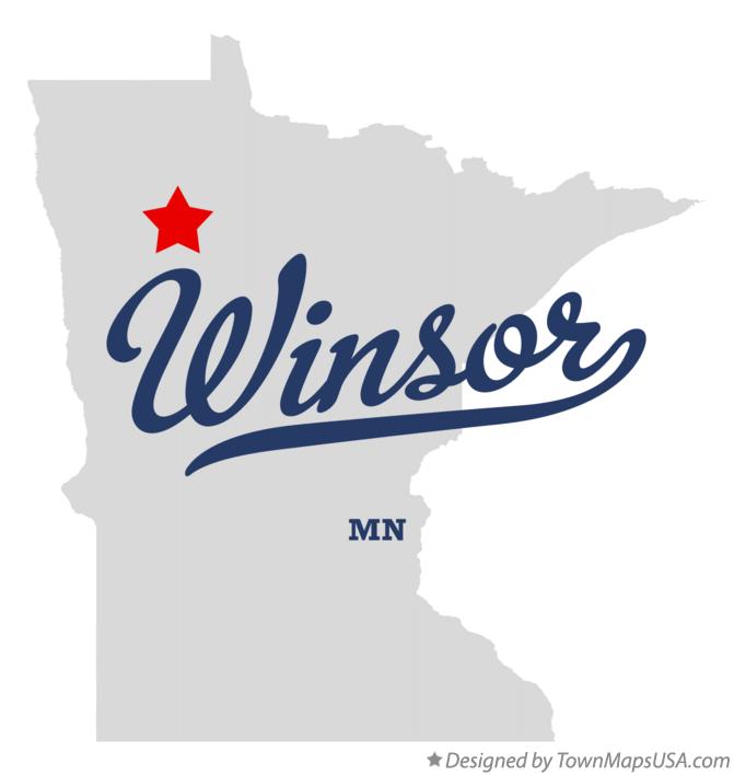Map of Winsor Minnesota MN