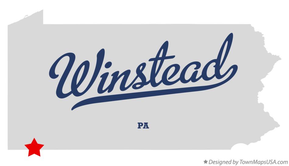 Map of Winstead Pennsylvania PA