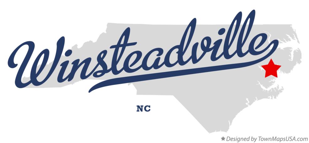 Map of Winsteadville North Carolina NC