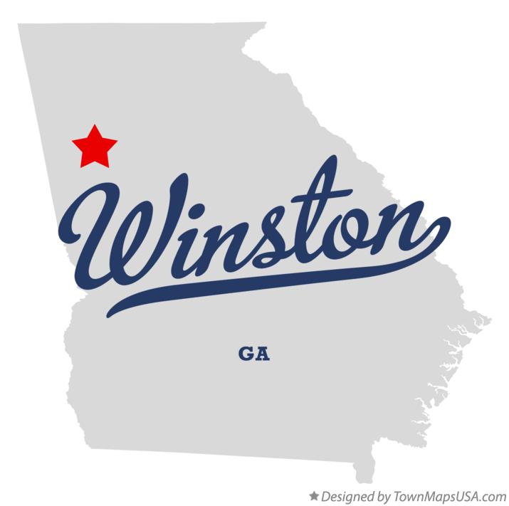 Map of Winston Georgia GA