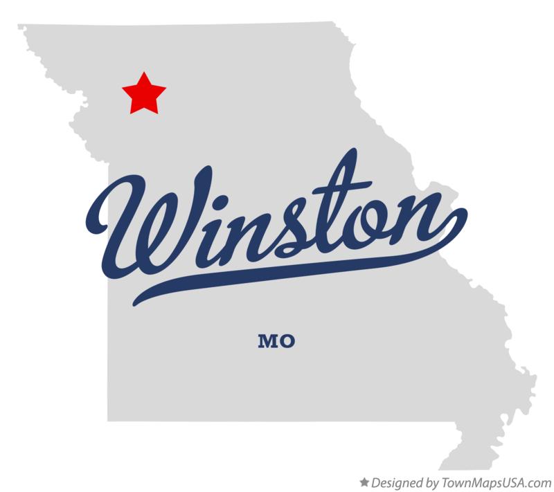 Map of Winston Missouri MO