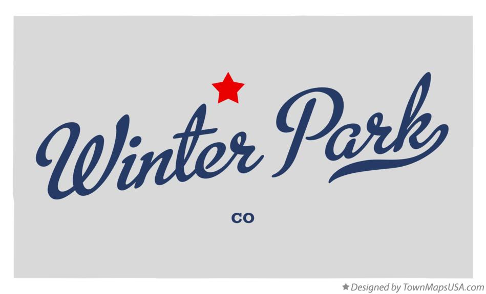 Map of Winter Park Colorado CO