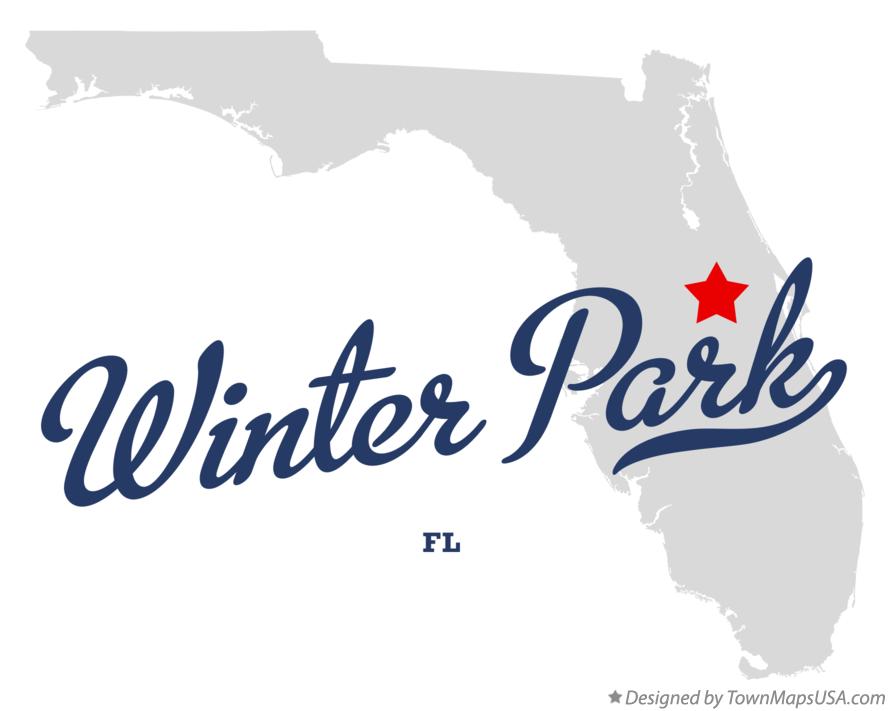 Map of Winter Park Florida FL