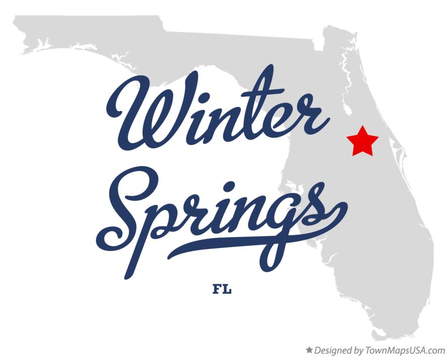 Map of Winter Springs Florida FL