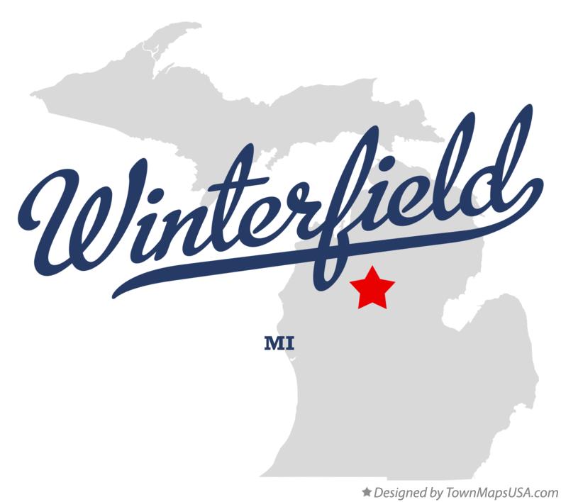 Map of Winterfield Michigan MI