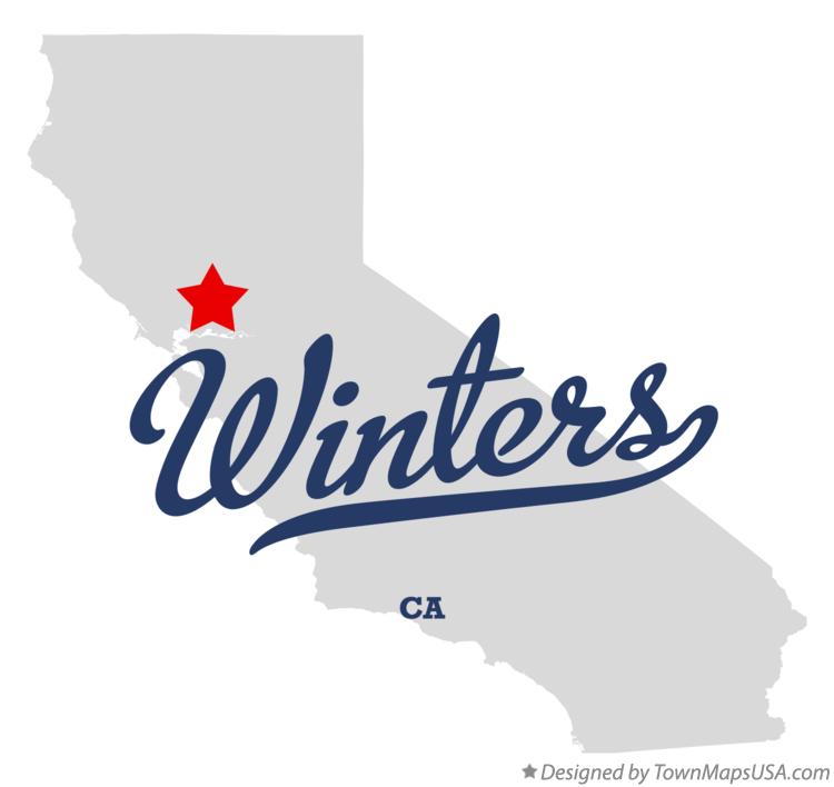 Map of Winters California CA