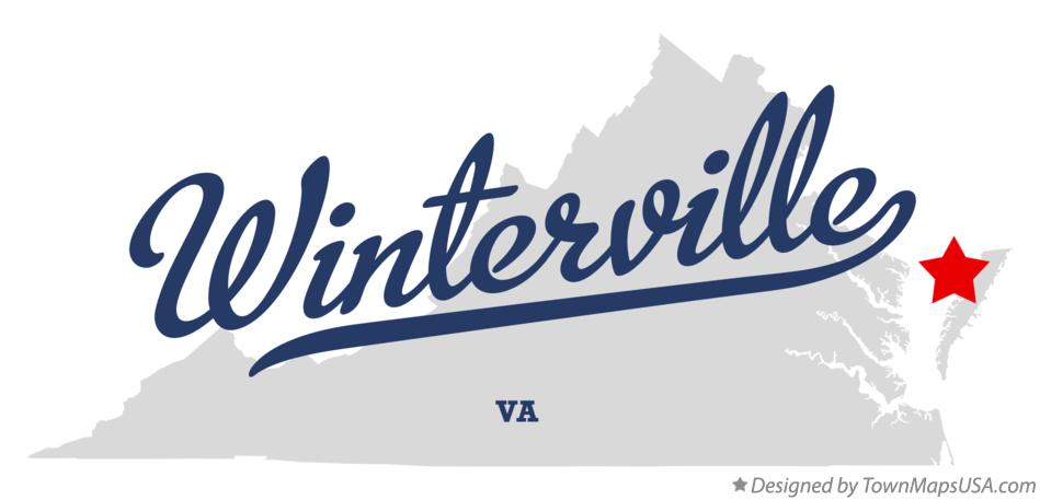 Map of Winterville Virginia VA