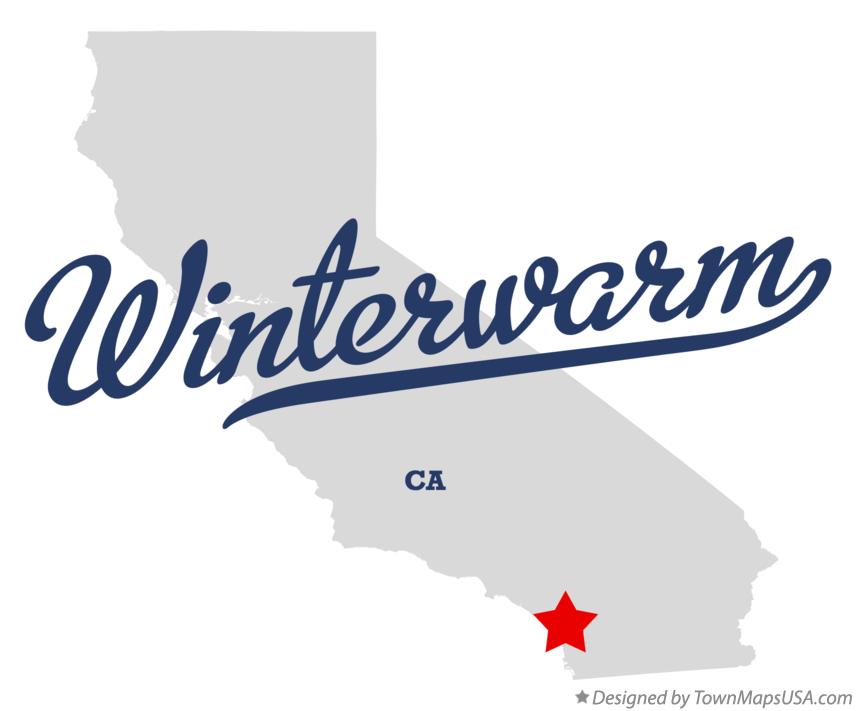 Map of Winterwarm California CA
