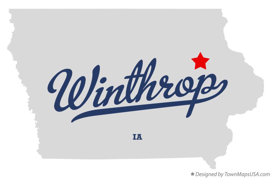 Map of Winthrop Iowa IA