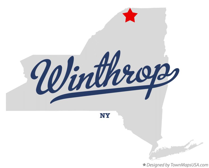 Map of Winthrop New York NY