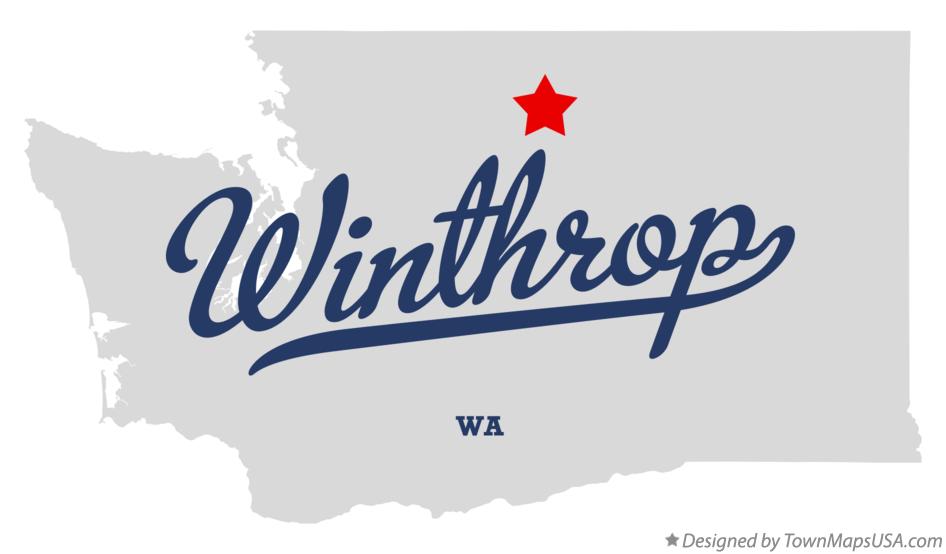 Map of Winthrop Washington WA