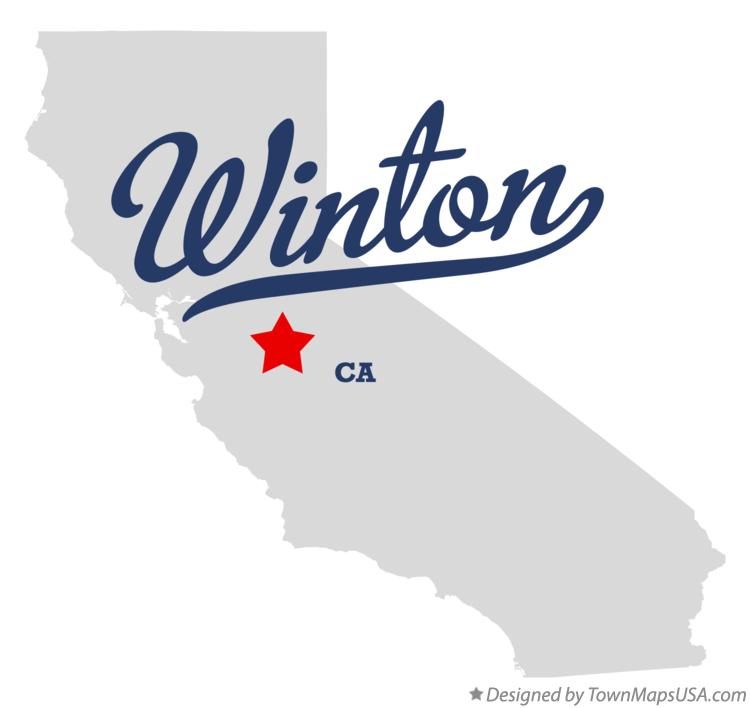 Map of Winton California CA