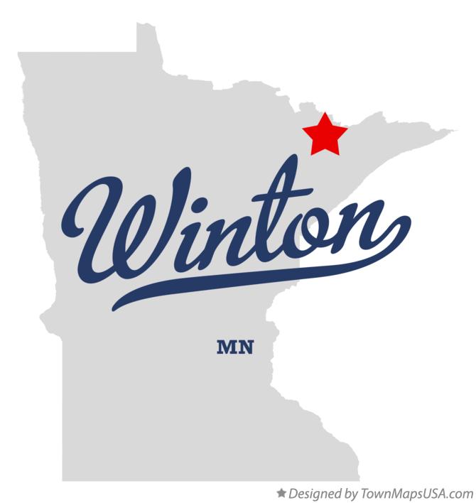 Map of Winton Minnesota MN