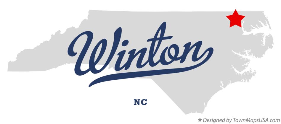 Map of Winton North Carolina NC
