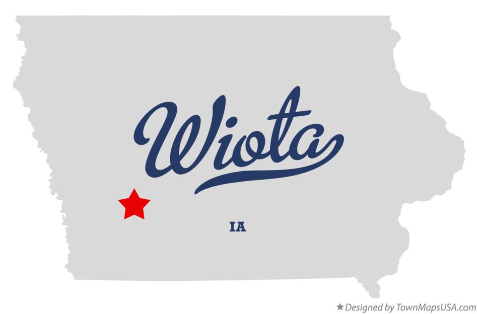 Map of Wiota Iowa IA