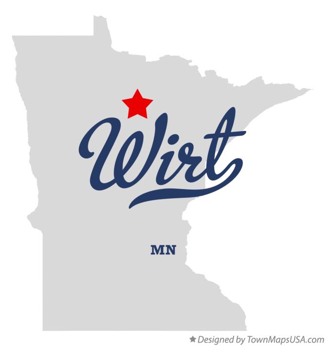 Map of Wirt Minnesota MN
