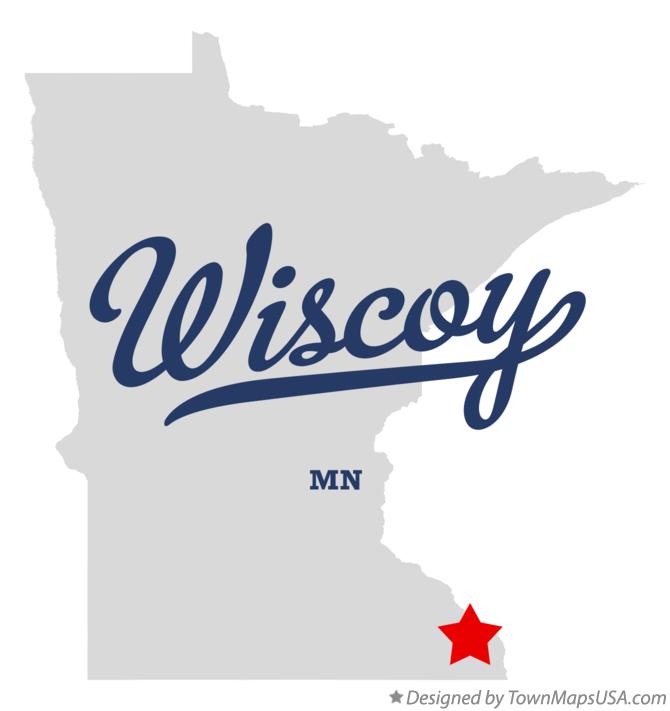 Map of Wiscoy Minnesota MN