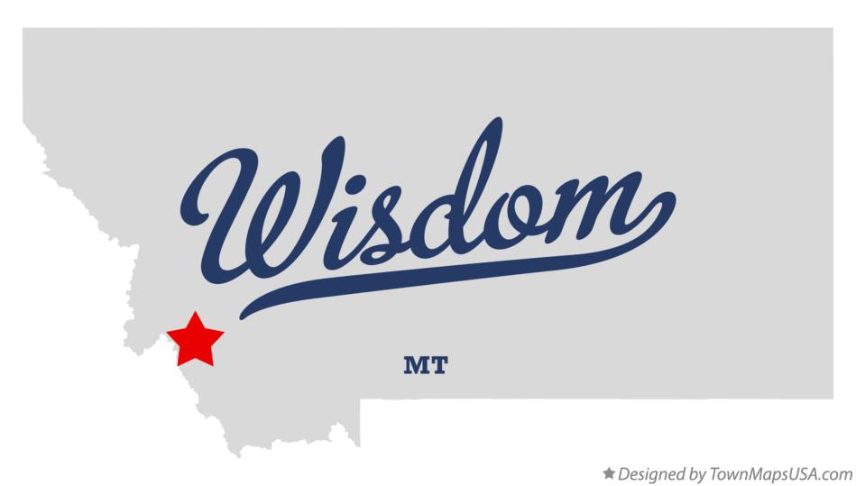 Map of Wisdom Montana MT