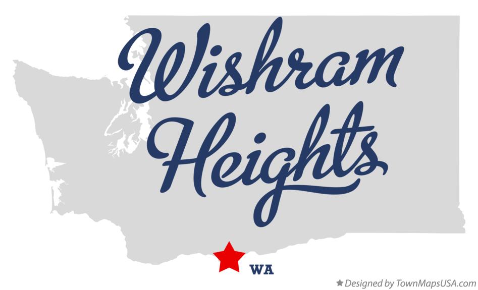 Map of Wishram Heights Washington WA