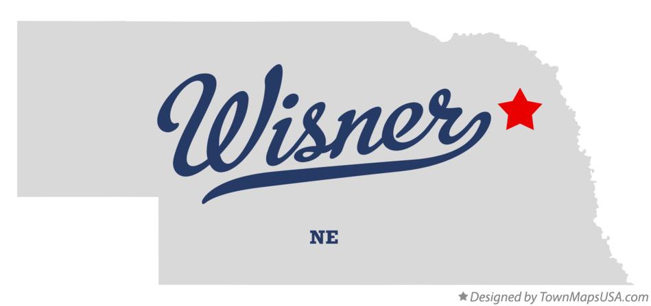 Map of Wisner Nebraska NE
