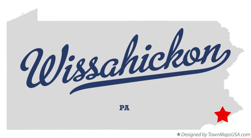 Map of Wissahickon Pennsylvania PA