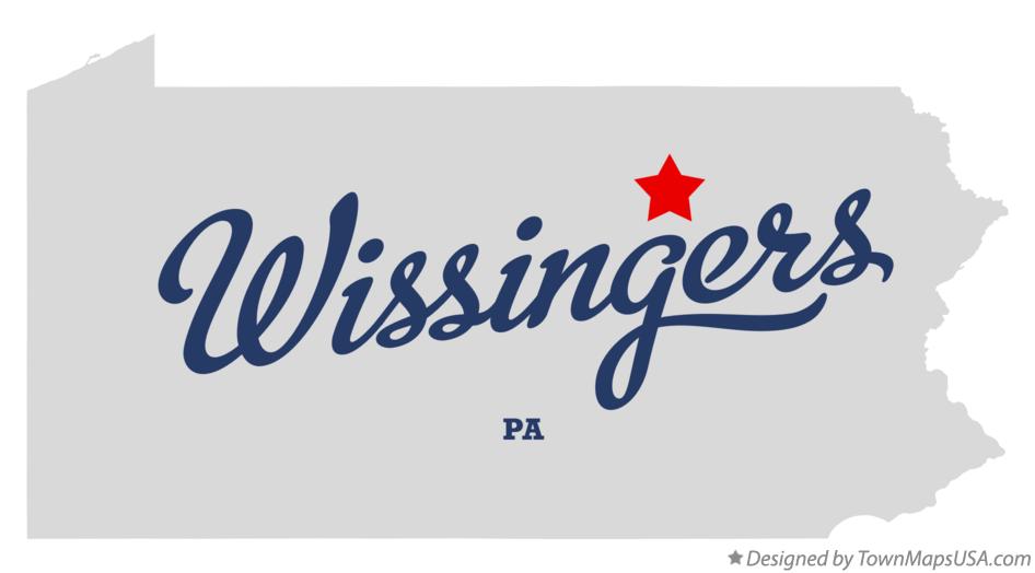 Map of Wissingers Pennsylvania PA