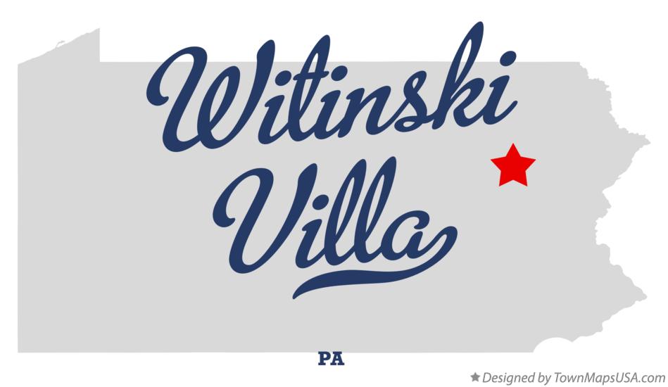 Map of Witinski Villa Pennsylvania PA