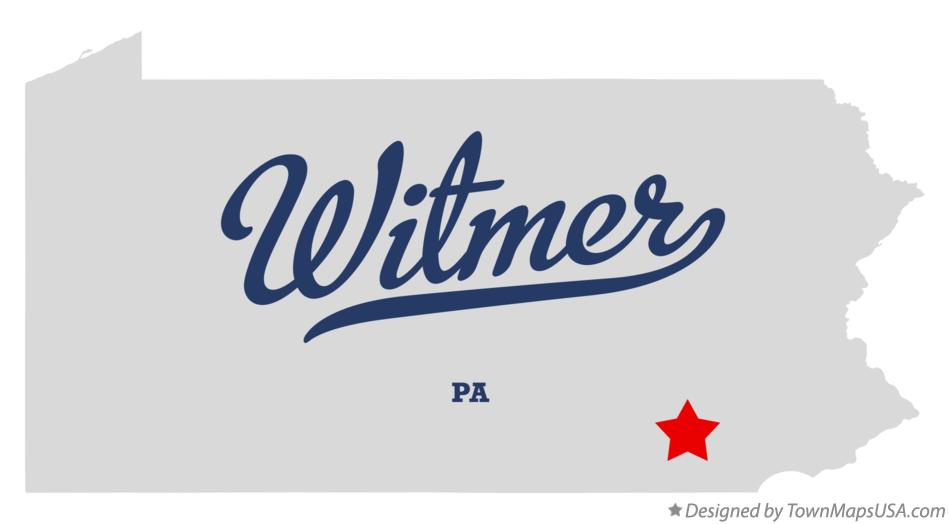 Map of Witmer Pennsylvania PA