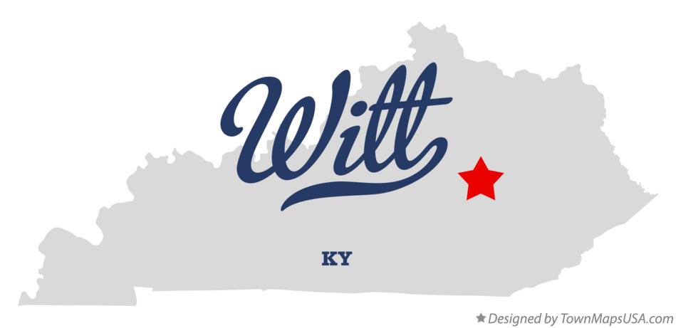 Map of Witt Kentucky KY