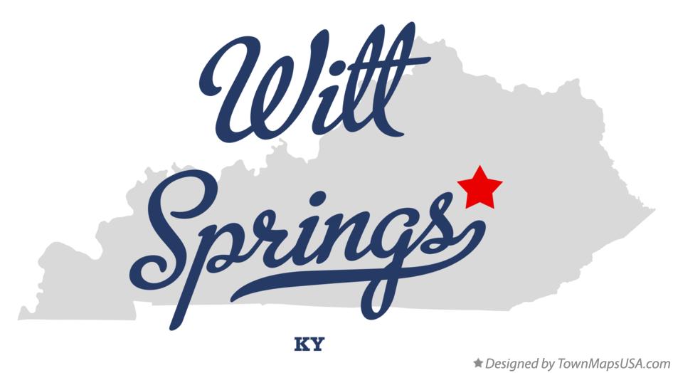 Map of Witt Springs Kentucky KY
